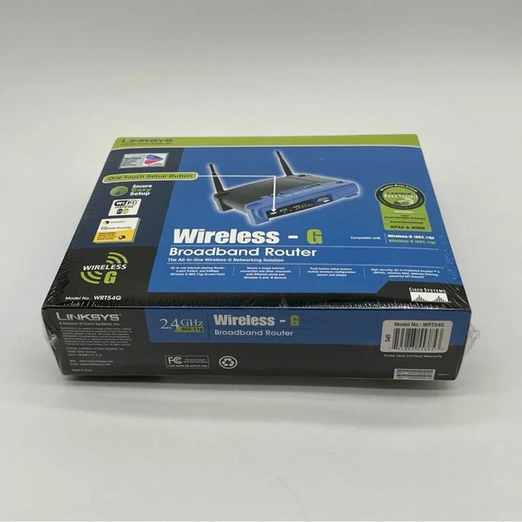 Linksys Wireless-G 2.4 Ghz Broadband 4PORT 802.11g Router WRT54GS NEW SEALED - Picture 4 of 6